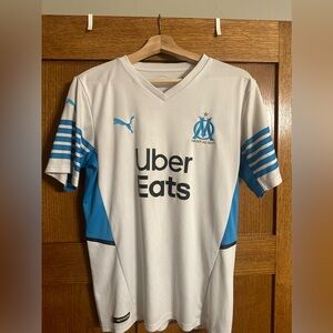 PUMA Men’s Medium Olympique Marseille Droit Au But UBER EATS Tee Soccer/Football